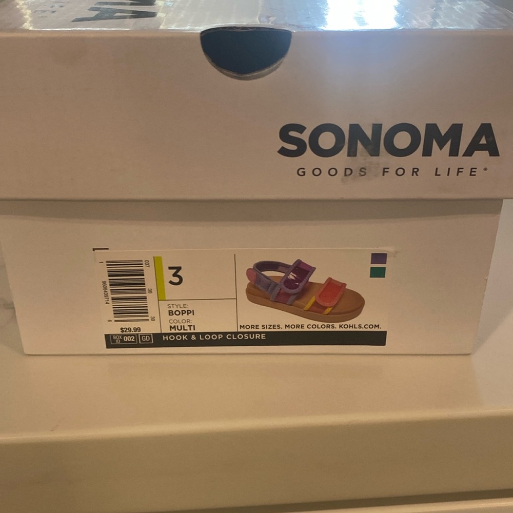 Sonoma multi color girls sandals